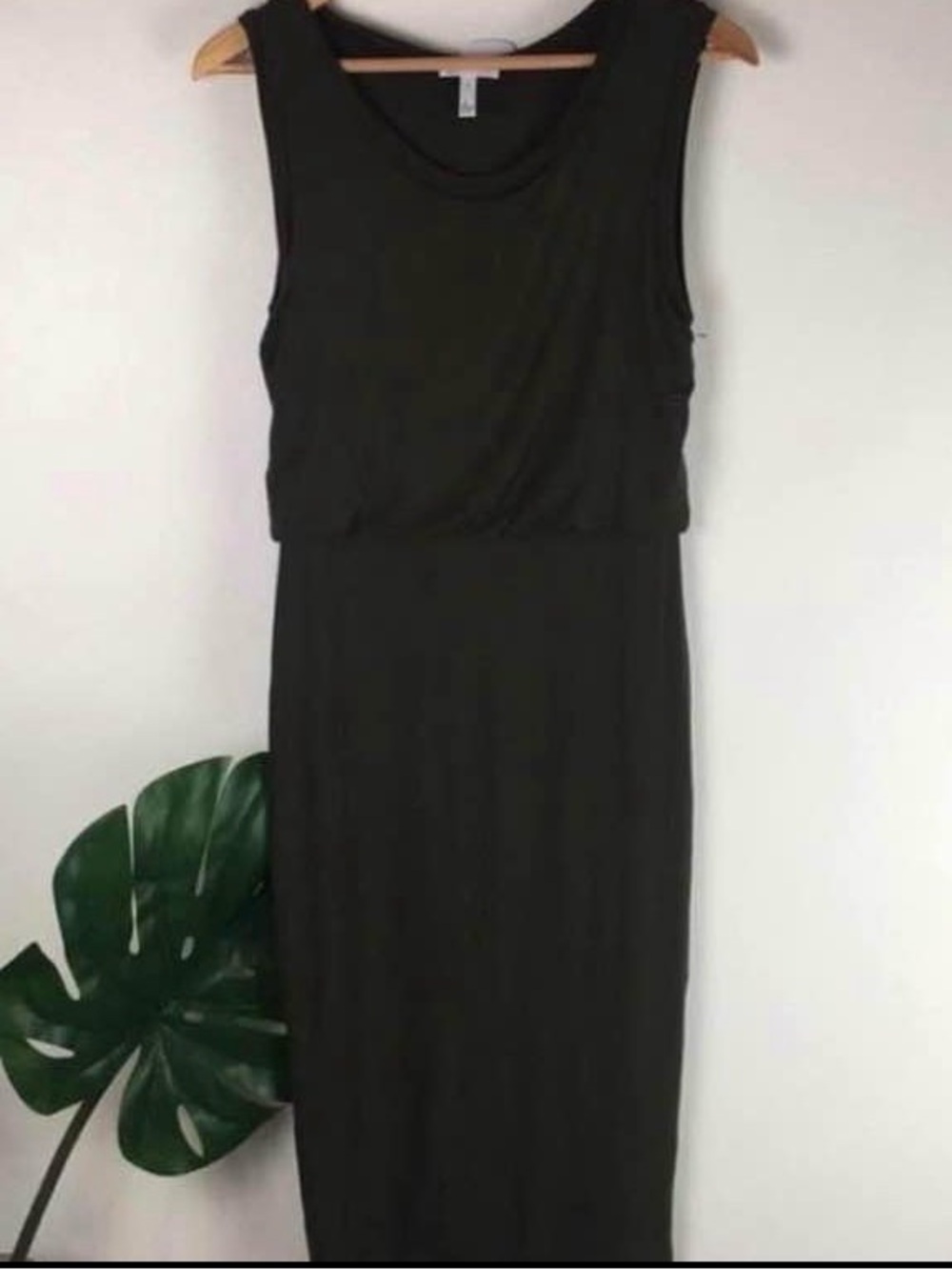 Leith Black Sleeveless Midi Dress (XS)